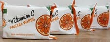 Image of 4x pack 25 Facial Wipes with revitalizing Vitamin C - Cleansing & Moisturising