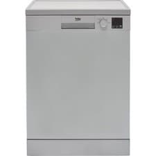 Image of Beko DVN04X20S Full Size Dishwasher Silver E Rated