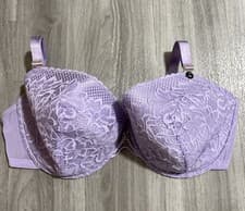 Image of Ann Summers - Size 44F - LASTING LOVER Padded Plunge BRA - Lilac New With Tags