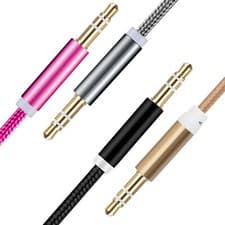 Image of 1M to 3M Headphone Aux Cable Audio Lead 3.5mm Jack to Jack Stereo PC Car Male UK