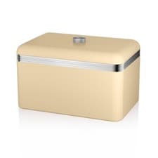 Image of SWAN Retro Cream Breadbin Retro Design Kitchen Storage SWKA1010CN