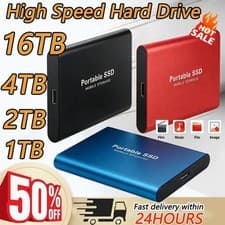 Image of 2TB External Hard Drive Disk Memory Storage USB 3.0 HDD for PC Laptop Phones