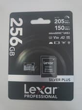 Image of Lexar Professional Silver Plus SDXC UHS-I Card 256GB Memory Card + adapter 