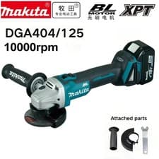 Image of Makita 18V 125mm DGA404 Brushless Lithium Electric Angle Grinder Rechargeable UK