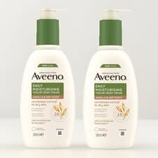Image of Aveeno Daily Moisturising Body Lotion 2x 300ml Soothing Oats Yoghurt & Vanilla
