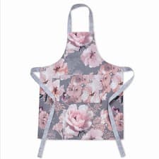 Image of Catherine Lansfield Dramatic Floral Aprons Kitchen Wear Butcher Chefs Baking BBQ