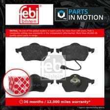 Image of Brake Pads Set Front 16334 Febi 1J0615105AE 1J0615106AD 1J0698151K 1J0698151L