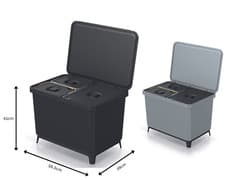 Image of Waste Separation Bin Recycling System 3x10L or 1x23L + 2x10L for House/Office