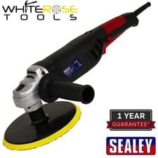 Image of Sealey Polisher Ø180mm 1100W/230V Lightweight Power Tool Buffing Polishing