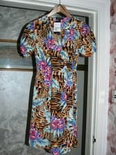 Image of New Quiz Summer Holiday Wrap Dress Size UK 8