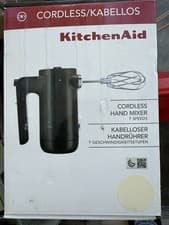 Image of KitchenAid Cordless Hand Mixer 7 Speeds Cream