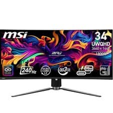 Image of MSI MPG 341CQPX QD-OLED 34" UWQHD Curved Gaming Monitor 3440x1440 240Hz Refurb