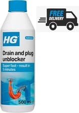 Image of HG Drain and Plug Unblocker (1 Litre) | Fast Delivery