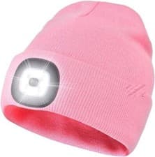 Image of LED Beanie Hat USB Rechargeable Battery 5 Hours High Powered Head Light Lamp UK
