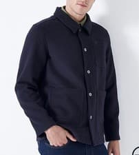 Image of Crew Clothing Co. Men's Jacket XL Brand New with tags Navy Worthley Wool blend