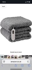 Image of Neo Electric Cable Knit Heated Throw Reversible Blanket Fleece Sherpa 9 Heat