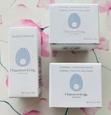 Image of Omorovicza Thermal Cleansing Balm - 15ml x 2 (30ml), Queen Essence - 30ml, Boxed