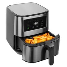 Image of SIA SAF55SS 5.5L Air Fryer Stainless Steel 1700W Digital Touch 8 Program