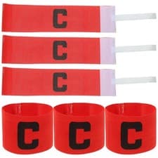 Image of 6 Pcs Armbands for Captain Outdoor Football Adjustable Sport Captains