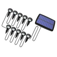 Image of Waterproof Led Lamp Solar Powered Stick Landscape Path Lights Outdoor