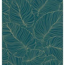 Image of Grandeco Isa Banana Leaf Wallpaper Botanical Leaves Textured - Choose Colour