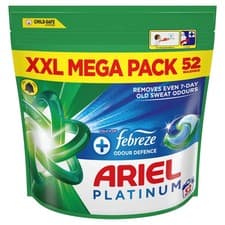 Image of Ariel Platinum PODS, Washing Liquid Laundry Detergent Capsules 52 Washes