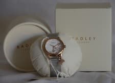 Image of RADLEY LONDON BOTANICAL FLORAL LADIES WATCH, WITH HANGING RADLEY DOG CHARM.  