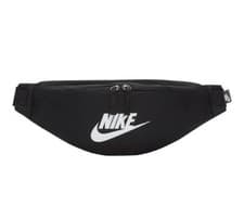 Image of Nike Heritage Bum Bag Cross Body Adult Black Zip Pocket Hip Waist Travel Pouch