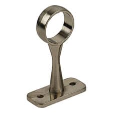 Image of Colorail Brushed Nickel Effect Die-Cast Metal Rail Centre Bracket 65mm Dia 25mm