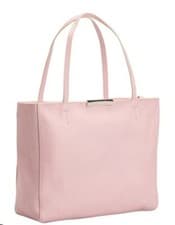 Image of Ted Baker Clarkia Leather Shopper Tote Shoulder Bag Light Pink