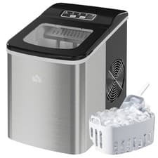 Image of HOMCOM Ice Maker Machine Portable Counter Top Ice Cube Maker for Home Black
