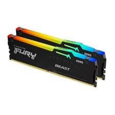 Image of Kingston Technology FURY Beast 16GB 5600MT/s DDR5 CL40 DIMM Kit of 2 RGB