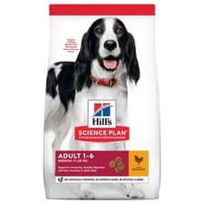 Image of 14 Kg Hill's Science Plan Medium Adult Dry Dog Food – Chicken, 1–6 Years