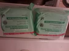 Image of 2 Pack Superdrug  Biodegradable Cleansing Facial Wipes
