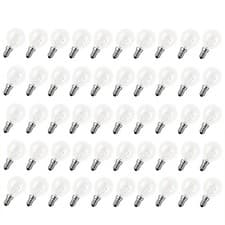 Image of 50 x Drop Bulb 15W E14 Clear Incandescent Lamp 15 Watt Bulbs Lamps