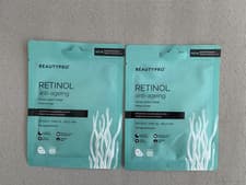 Image of Beauty Pro RETINOL Anti-Ageing Facial Sheet Mask x 2 Neutral Sea Kelp Pine Vegan