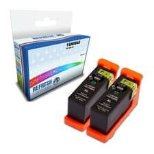 Image of Refresh Cartridges Black 100XL Ink TWIN PACK Compatible With Lexmark Printers