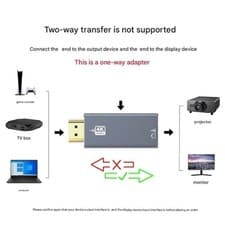Image of HD-MI to DisplayPort Adapter, 4K 60Hz Converter for Laptop External Monitors