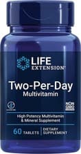 Image of Life Extension Two-Per-Day Multivitamin 60 Tablets Men/Women Vitamins, Minerals
