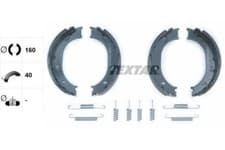 Image of Parking Brake Shoe Set Rear 40mm Width For Mercedes-Benz Puch VW TEXTAR 91055100