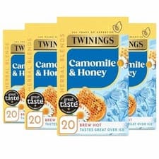 Image of Twinings Camomile and Honey FlavouredTea - 80 Biodegradable Tea Bags (Multipack