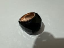 Image of Swarovski Nirvana Ring Black, rose gold-tone Size 52 5474366 NEW