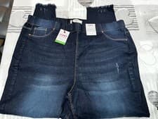 Image of BNWT JENNY JEGGINGS SKINNY JEANS TROUSERS DISTRESSED NAVY SIZE 24 EUR 52 NEW