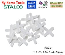Image of Sizes 1.5MM - 10MM TILE SPACERS CROSS WALL FLOOR GROUTING TILING T TYPE STALCO