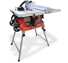 Image of Table Saw 10” 254mm Portable Folding Stand 1800W 230V with Wheels Wood Cutting