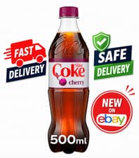 Image of Diet Coke Cherry 500ml Bottles – Pack of 6 or 12 – Fast & Safe Delivery