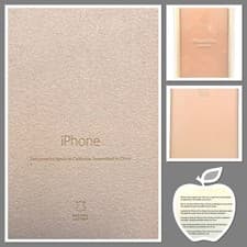 Image of Genuine Apple Leather Case iPhone 6 Plus / iPhone 6s Plus - Soft Pink with Case