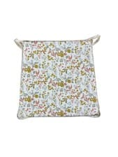 Image of Ashbee Ochre Tapered Tie-On Seat Pad. Garden/Patio/Dining