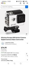 Image of Kitvision Escape HD5 HD 720p Action Camera Waterproof 2 in - White
