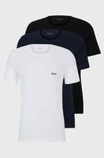 Image of Hugo Boss Men’s Regular Fit Pure Cotton Classic Crew Neck T-Shirt/Top 3-pack